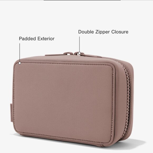 DAGNE DOVER tech organizer Arlo Neoprene Tech Organizer Large Camel Zippered - Picture 5 of 13